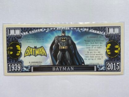 Comics Batman Un Billete De Un Million De Dolar Novelty Note