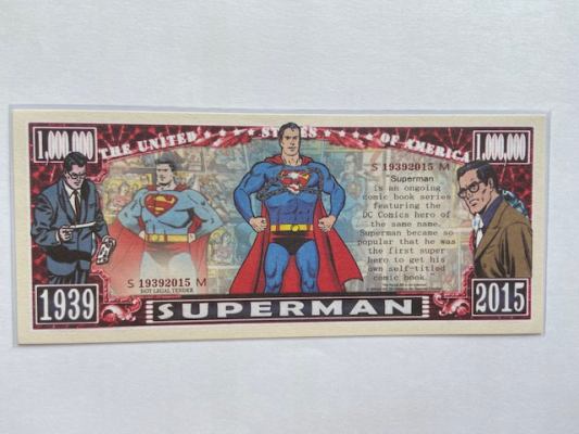 Comics Superman Un Billete De Un Million De Dolar Novelty Note